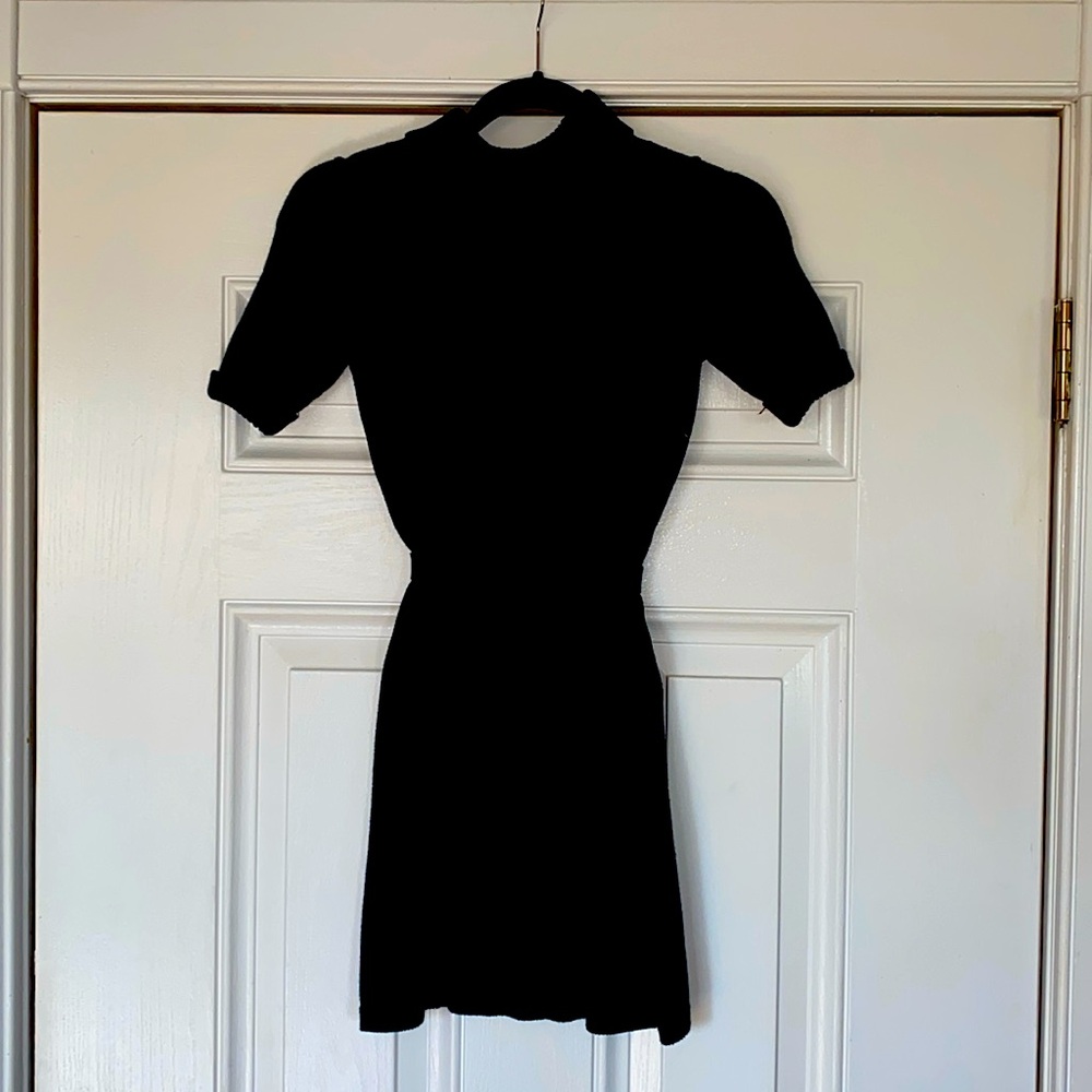 Cherokee Black Short sleeve Cable Knit Girls M Dress